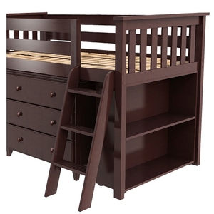 Item # JLB006 - ADDITIONAL INFORMATION<BR>
Finish :Espresso <BR>
Bed Size: Twin <BR>
Dimensions: L 81.5 W 54 H 50.25 in 
